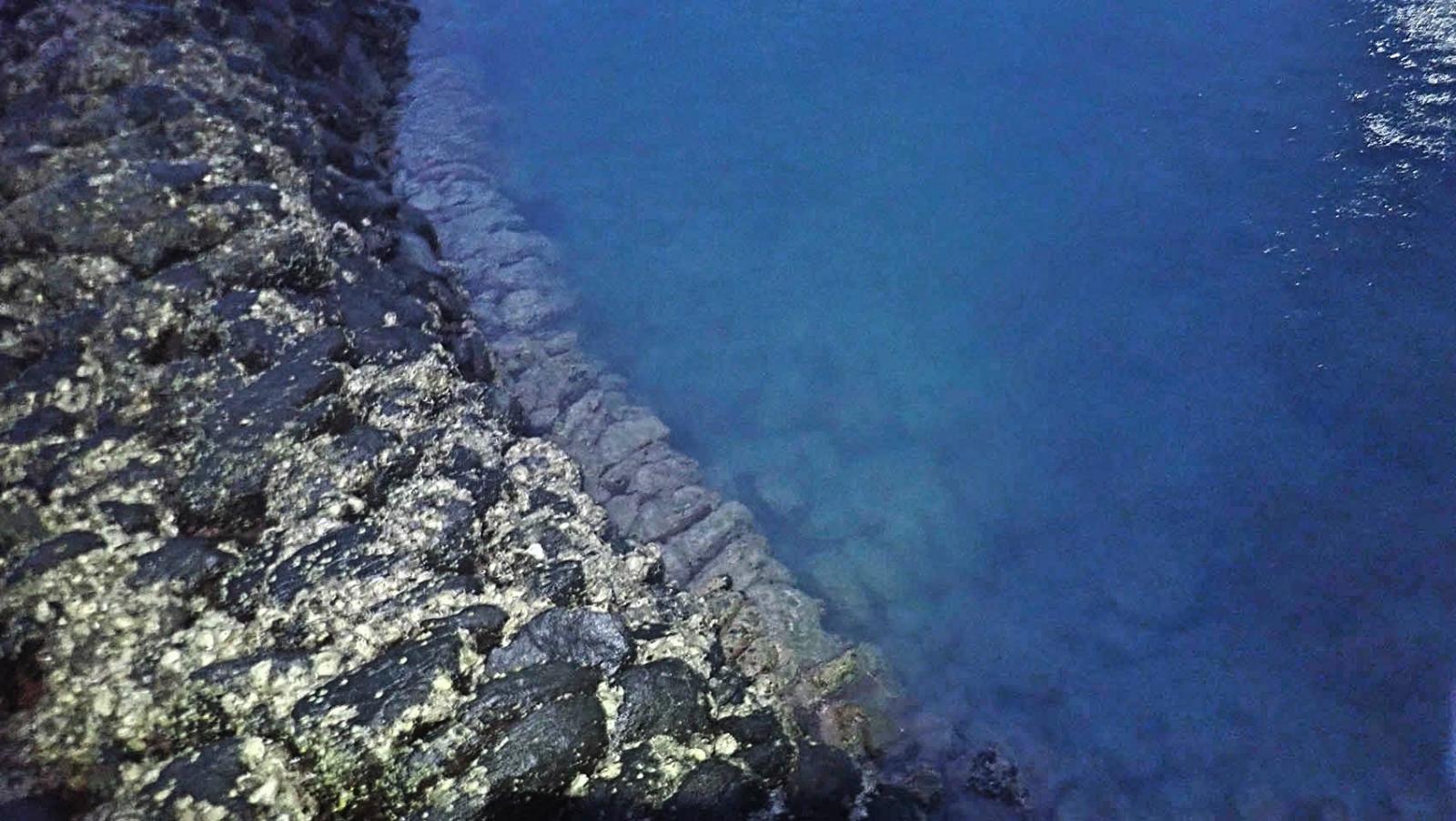 此張影像為後寮村長岸尾滬的石階構造。